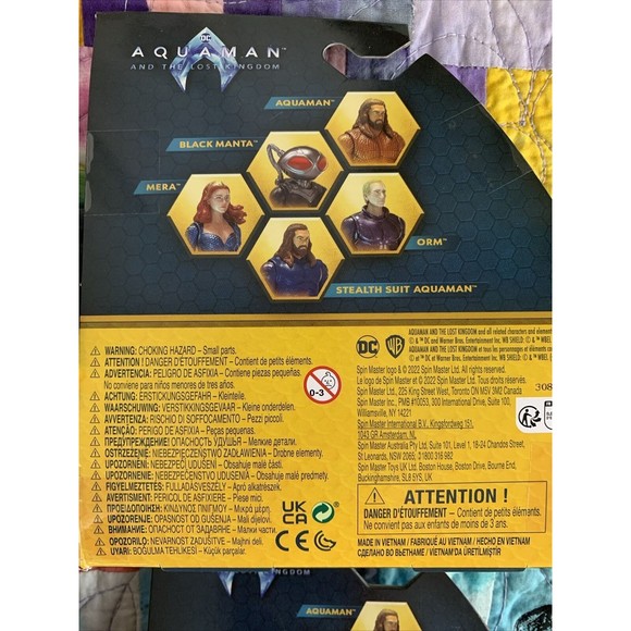Spin Master (Set of 4) DC Aquaman & The Lost Kingdom Aquaman 4"Stealth-Orm-Manta - Picture 6 of 6